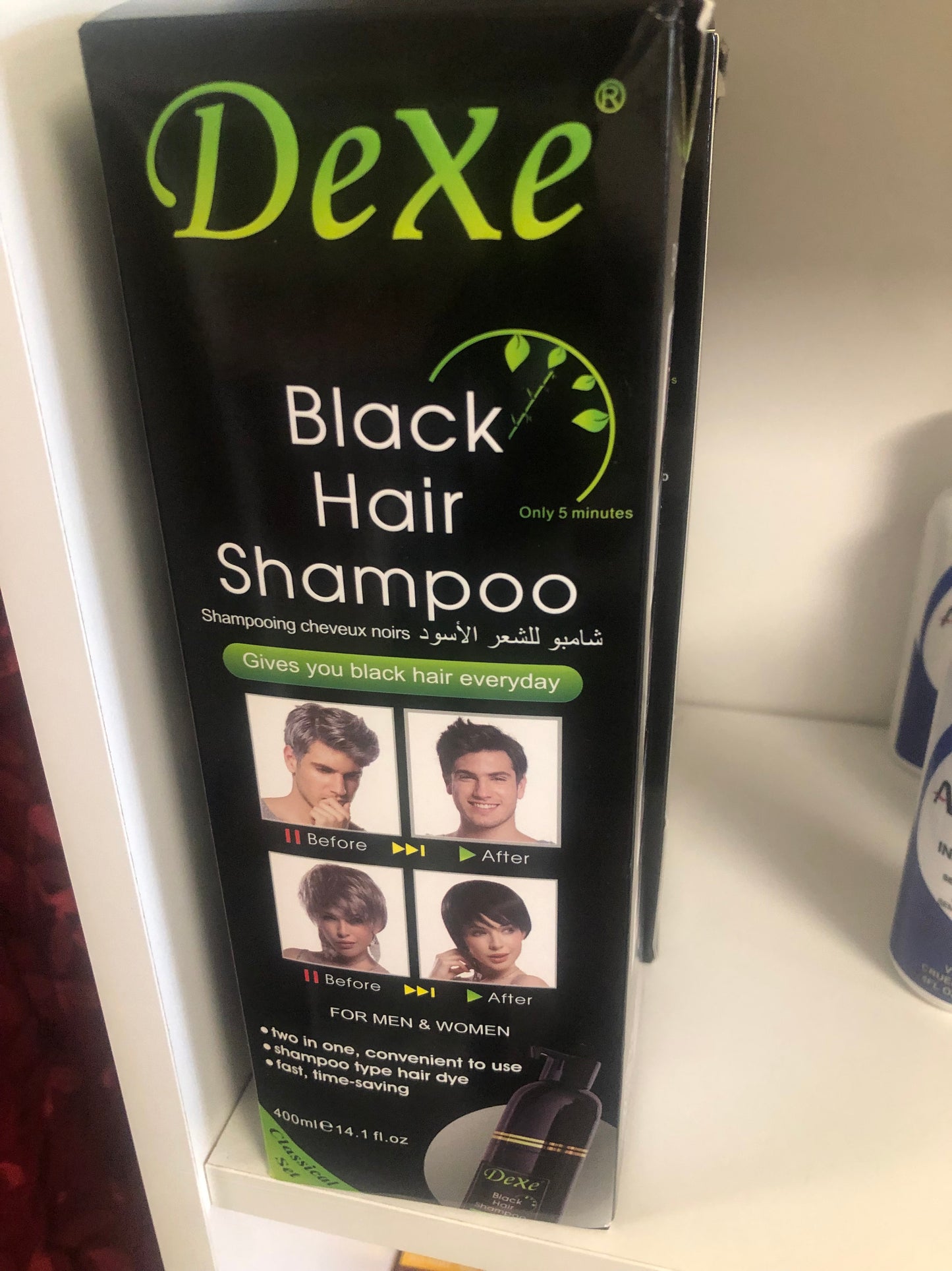 Dexe/Shampoo colorant noir
