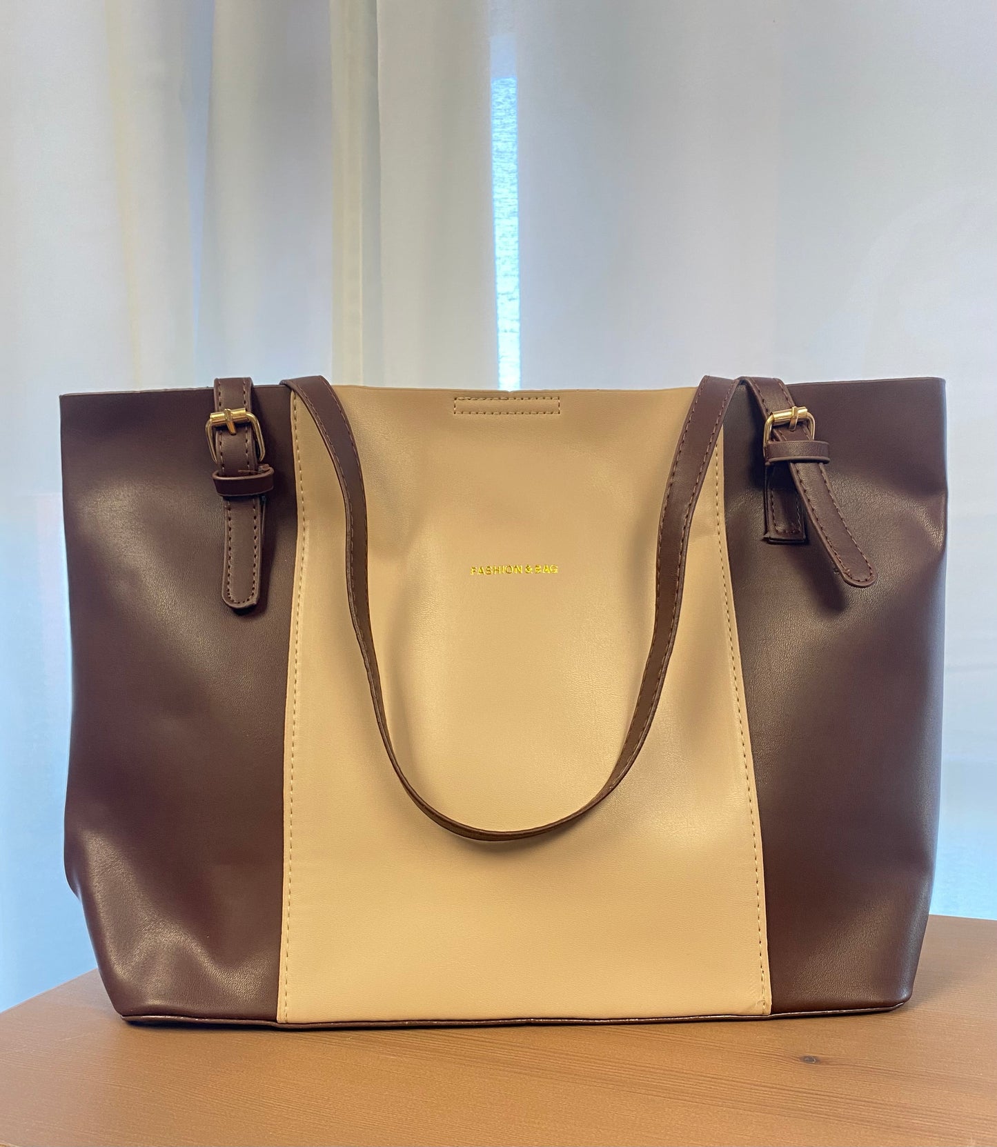 Grand Tote Bag - Rose et Brun