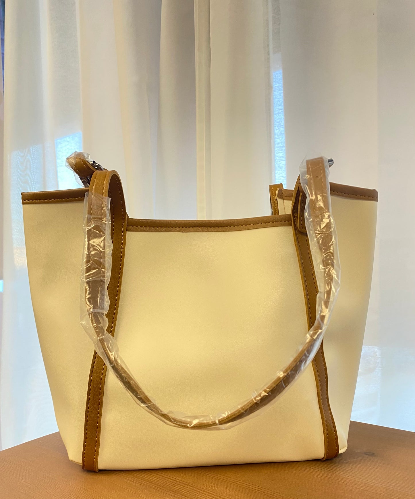 Tote Bag - Brun et blanc
