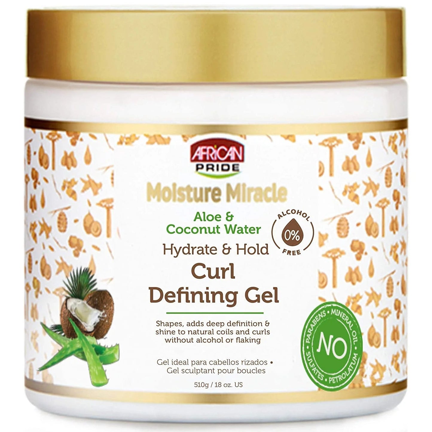 African pride moisture miracle/ Aloe et Coconut water