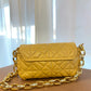 Sac à main - Jaune moutarde avec chaîne en or