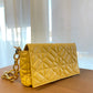 Sac à main - Jaune moutarde avec chaîne en or