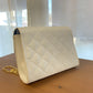 Petit sac à main - Blanc avec chaîne en or