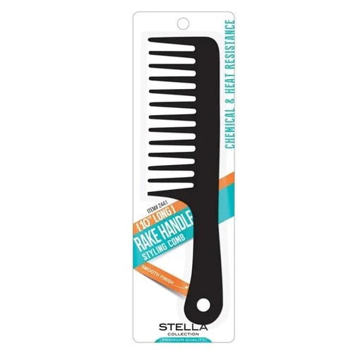 Stella Collection Rake Handle Styling Comb (10 Inch Long)