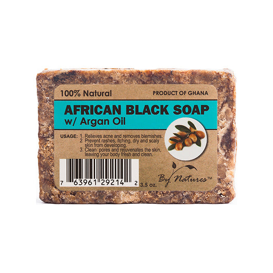 By natures  African black soap  Argan Oïl