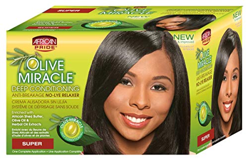 African Pride Olive Miracle Deep Conditioning No-Lye Relaxer (Super)