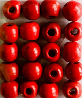 Tara Hair Beads red