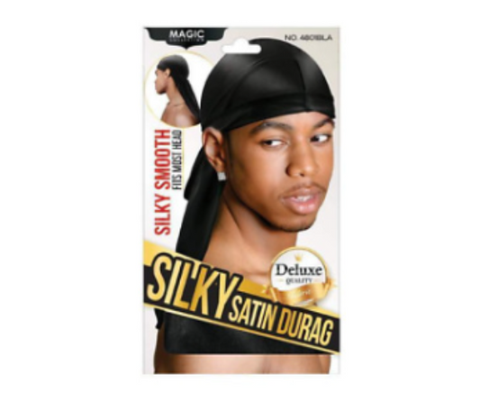 Magic Collection - Silky smooth satin durag/ Noir