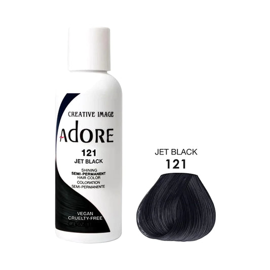 Adore JET BLACK Semi Permanent Hair Color